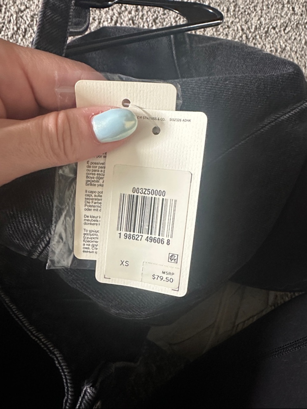 Levi's Black Button-Front Denim Top - Picture 3 of 5